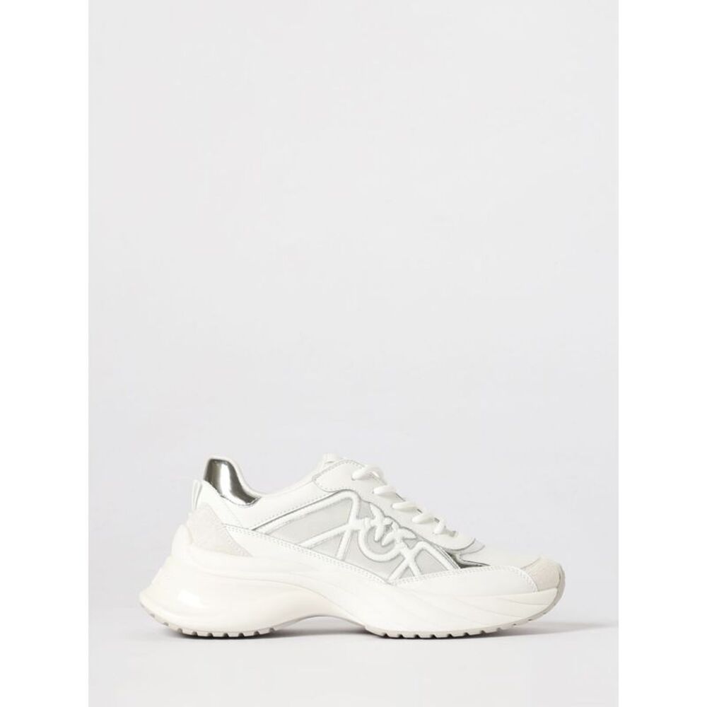 Pinko Women Ariel 33 Leather And Nylon Sneakers Pinko